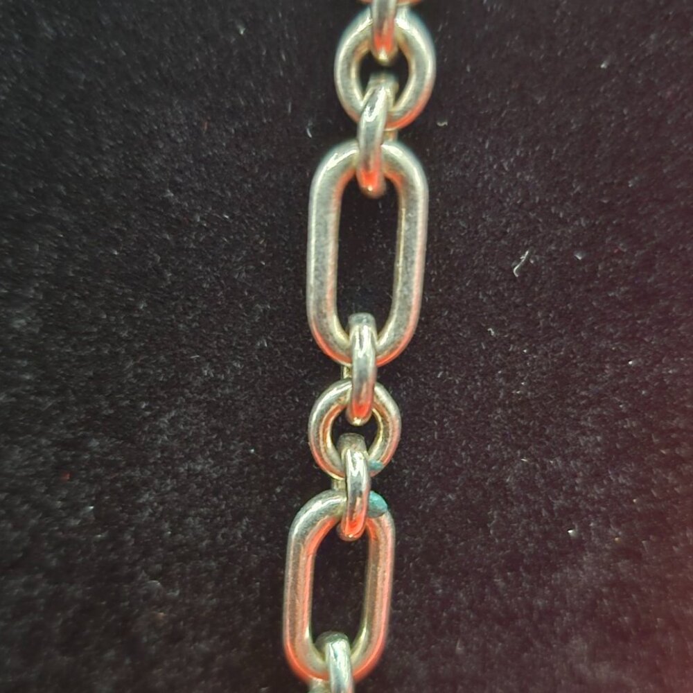 ✨ Sterling Silver Paperclip Link Necklace – 32” Long Chain ✨ - Picture 8 of 10